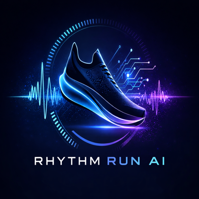 Rhythm Run AI beta - AI-powered running music app logo